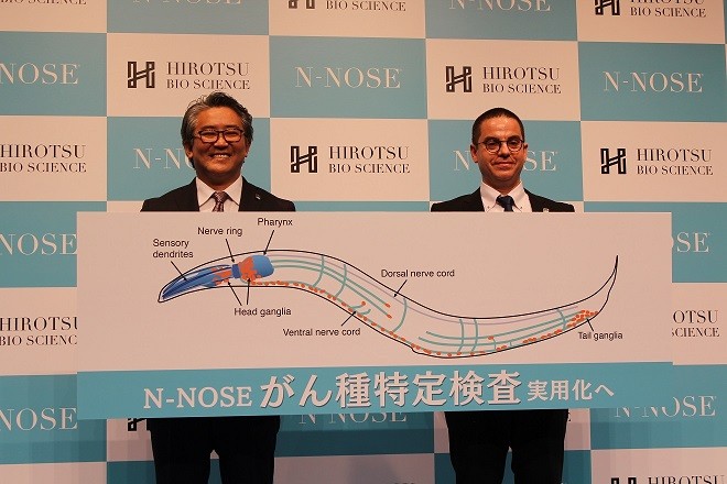 膵臓がんの発見早期に 線虫使った尿検査を開発 HIROTSUバイオ